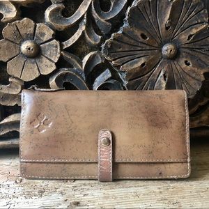 RARE Patricia Nash Signature Map Pitelli Bifold Leather Wallet